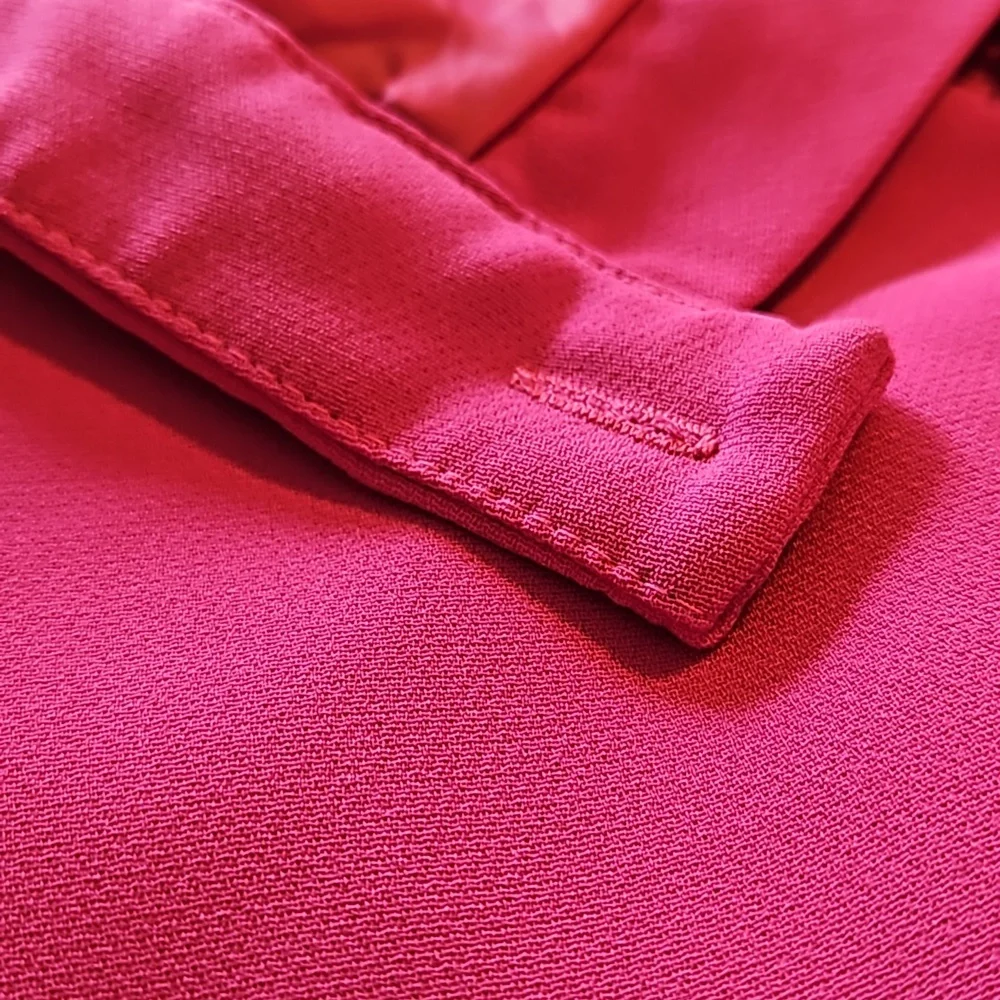 Metro Style Wide Leg Flowy Lined Womens Pants Hot Pink Sz.12 - Picture 9 of 11